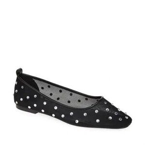 Open Edit Lennox Rhinestone Mesh Flat